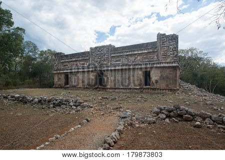Mayan archaeological site, zona arqueologica Sayil, Yucatan, Mexico