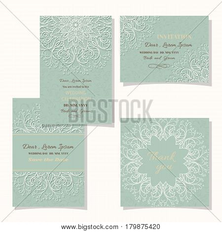 Vintage floral background.Wedding card or invitation border openwork pattern with lace