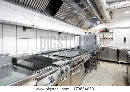 Modern Kitchen In The Restaurant