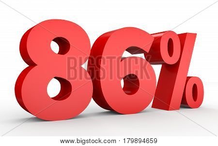 Eighty Six Percent Off. Discount 86 %.