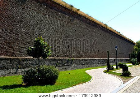 Medieval fortress Alba Iulia, Transylvania. The modern city is located near the site of the important Dacian political, economic and social centre of Apulon, which was mentioned by the ancient Greek geographer Ptolemy. Alba Iulia is an important romanian 