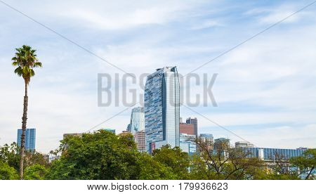 Los Angeles CA USA - October 27 2016: The Ritz Carlton hotel in L.A.