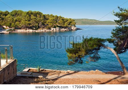 Transparent Deep Blue Sea Water