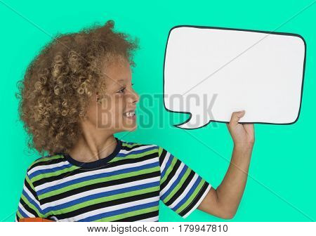 Little Caucasian Boy Smiling Chatbox