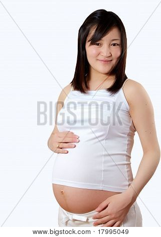 ziemlich schwanger asian woman