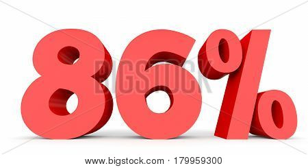 Eighty Six Percent Off. Discount 86 %.