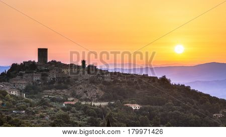 Sunrise Over Tuscan Village