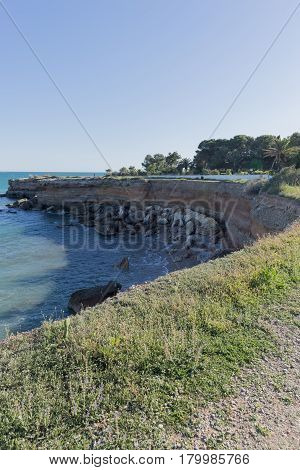 The Coast Of Vinaroz In Castellon, Spain