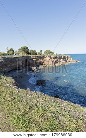 The Coast Of Vinaroz In Castellon, Spain