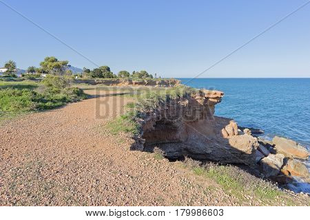 The Coast Of Vinaroz In Castellon, Spain