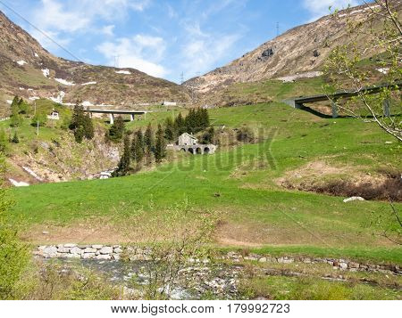 Gotthardpass, Panorama Of The Region