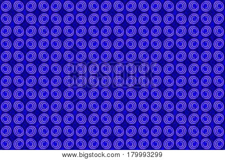 Seamless Abstract Background Balls On Balls Or Random Circles. Dark Red Green Violet Yellow Blue Ton