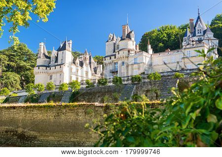 The chateau d'Usse, France. This castle is located in the Loire Valley and was built in the 15th century.