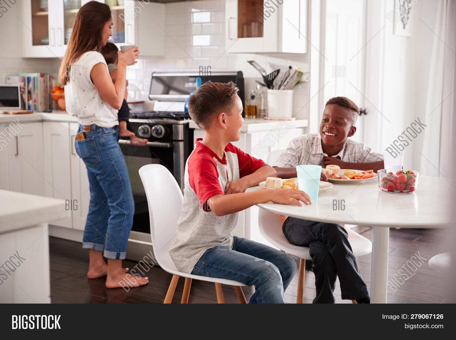 Two Pre Teen Male Image Photo Free Trial Bigstock