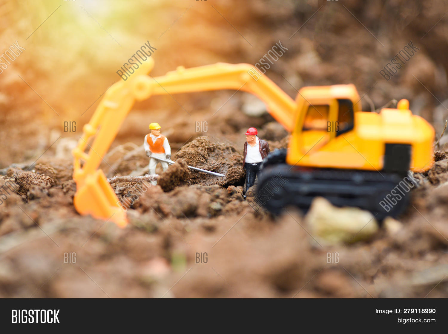 construction worker figurines
