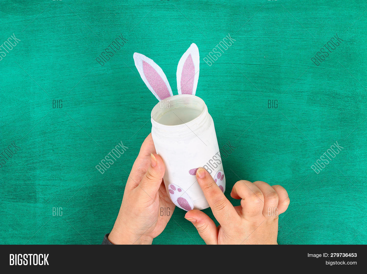 Diy Easter Vase Bunny Image & Photo (Free Trial) Bigstock