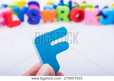 Letter Cube Of Fof  Alphabet Made Of Wood