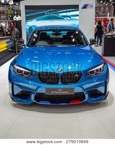 Nonthaburi, Thailand - December 4, 2018: Bmw M2 Coupe Presented In Motor Expo 2018