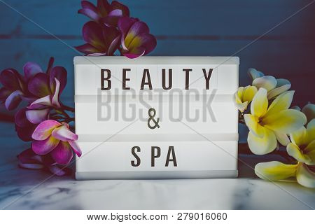 Beauty And Spe Lightbox With Frangipani