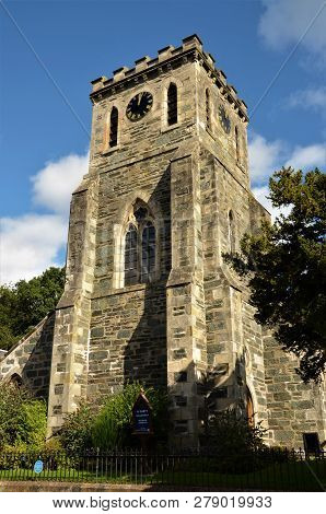 An External View Of A Church Building In The Perthshire Village Of Birnam