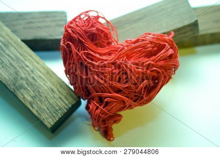 Symbol Of Shattered Love. The Ruins Of The Hearth. Build A New Love On The Ruins Of An Old Relations