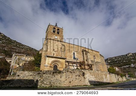 Romanesque Church Of Santa Maria La Mayor Of Escalada Burgos