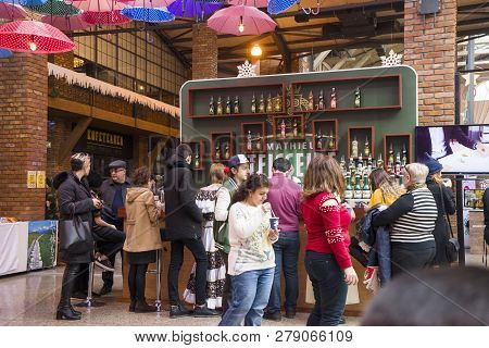 Baku, Azerbaijan, 12 January 2019: Coffee And Tea Festival In Baku, Barmen Competition