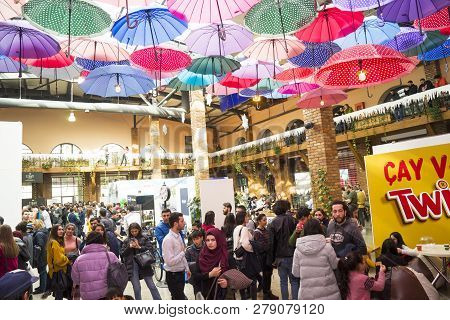 Baku, Azerbaijan, 12 January 2019: Coffee And Tea Festival In Baku, Barmen Competition