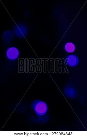 Garland Lights Boche, Dark Blue Purple Backdrop Background