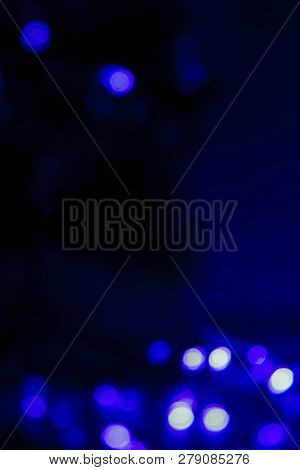 Garland Lights Boche, Dark Blue Purple Backdrop Background