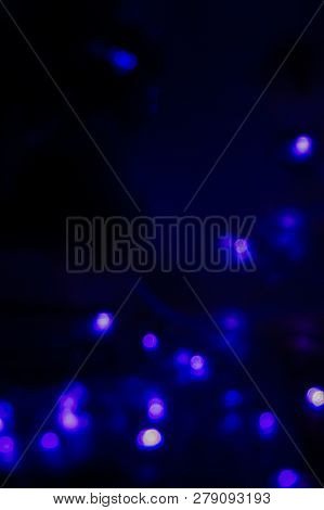 Garland Lights Boche, Dark Blue Purple Backdrop Background