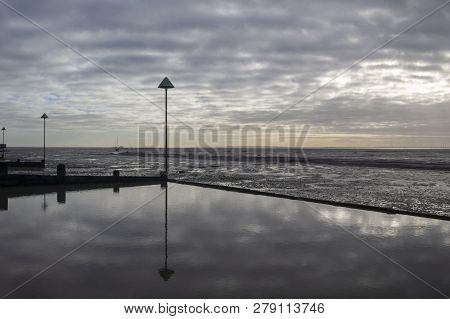 Bell Wharf Beach At Leigh-on-sea, Essex, England