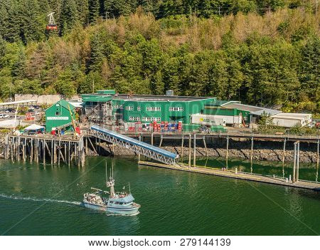 September 14, 2018 - Juneau, Alaska: Alaskan Commercial Fishing Departing Harbor