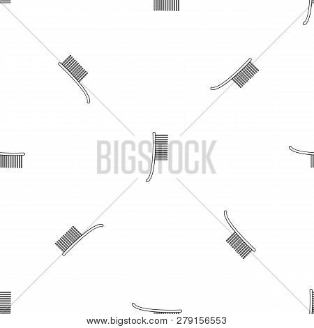 Metal Brush Icon. Outline Illustration Of Metal Brush Vector Icon For Web Design Isolated On White B