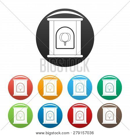 Spinach Tin Icons Set 9 Color Vector Isolated On White For Any Design