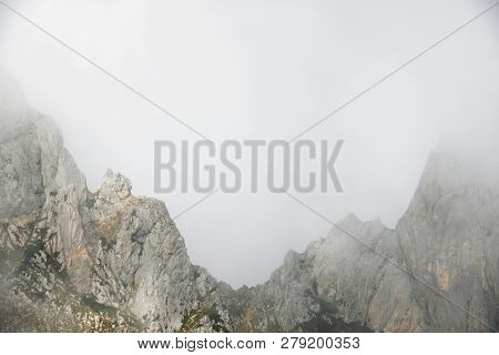 Peaks in Oza Valley, Pyrenees, Spain.