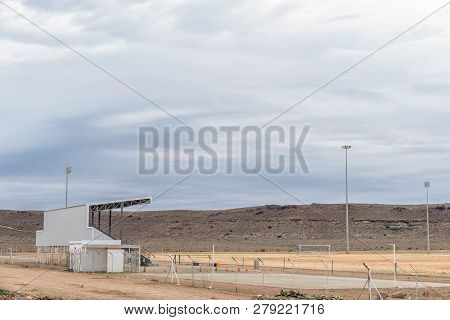 Carnavon, South Africa, September 1, 2018: A Sport Stadium In Carnavon In The Northern Cape Province