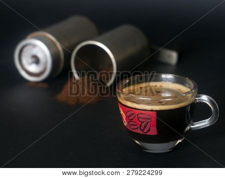 Moka Coffee Makers. Coffee Grinder And Coffee