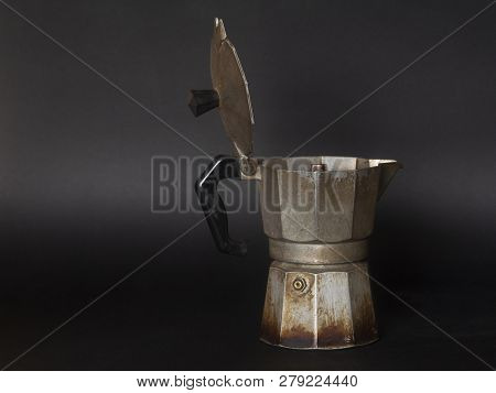 Moka Coffee Makers. Coffee Grinder And Coffee