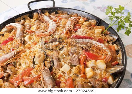 Paella riso