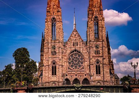 Reformee St Paul Church In Strasbourg, France