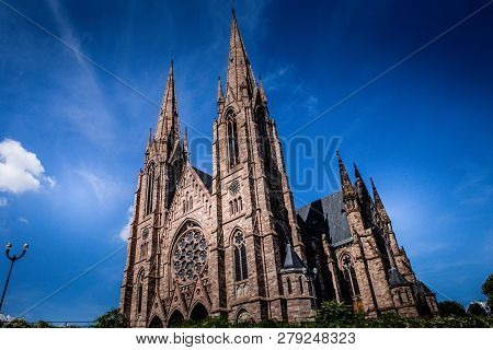 Reformee St Paul Church In Strasbourg, France