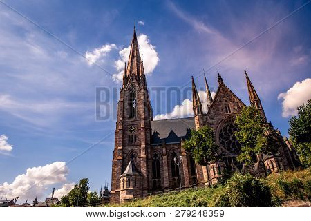 Reformee St Paul Church In Strasbourg, France