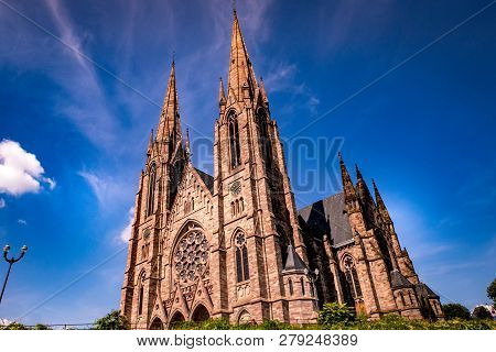 Reformee St Paul Church In Strasbourg, France