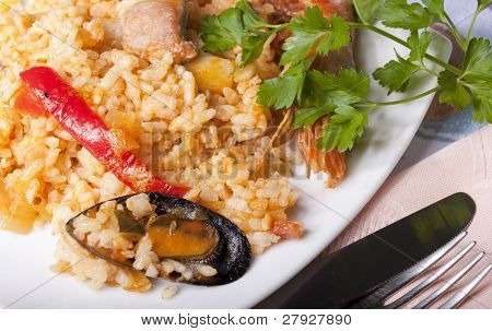 Paella riso