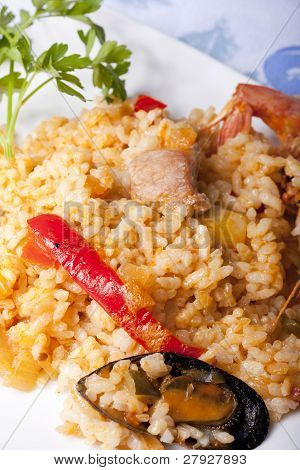Paella riso