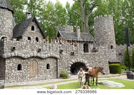 Vimmerby, Sweden - June 19, 2018- Astrid Lindgren World, Astrid Lindgrens Varld Is A Theme Park. Ron