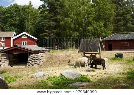 Vimmerby, Sweden - June 19, 2018- Astrid Lindgren World, Astrid Lindgren Varld Is A Theme Park.