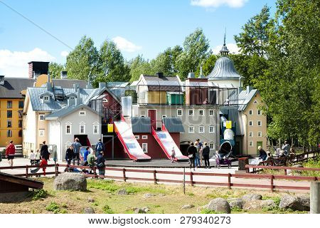 Vimmerby, Sweden - June 19, 2018- Astrid Lindgren World, Astrid Lindgren Varld Is A Theme Park. Karl