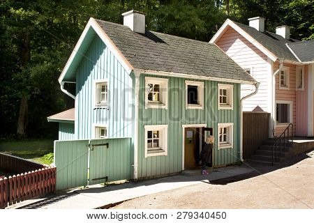 Vimmerby, Sweden - June 19, 2018- Astrid Lindgren World, Astrid Lindgren Varld Is A Theme Park Locat